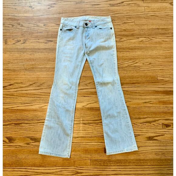 VTG y2k 2000s Guess Daredevil Boot cut Light Wash Low Rise Jeans Stretch Sexy - Picture 1 of 15